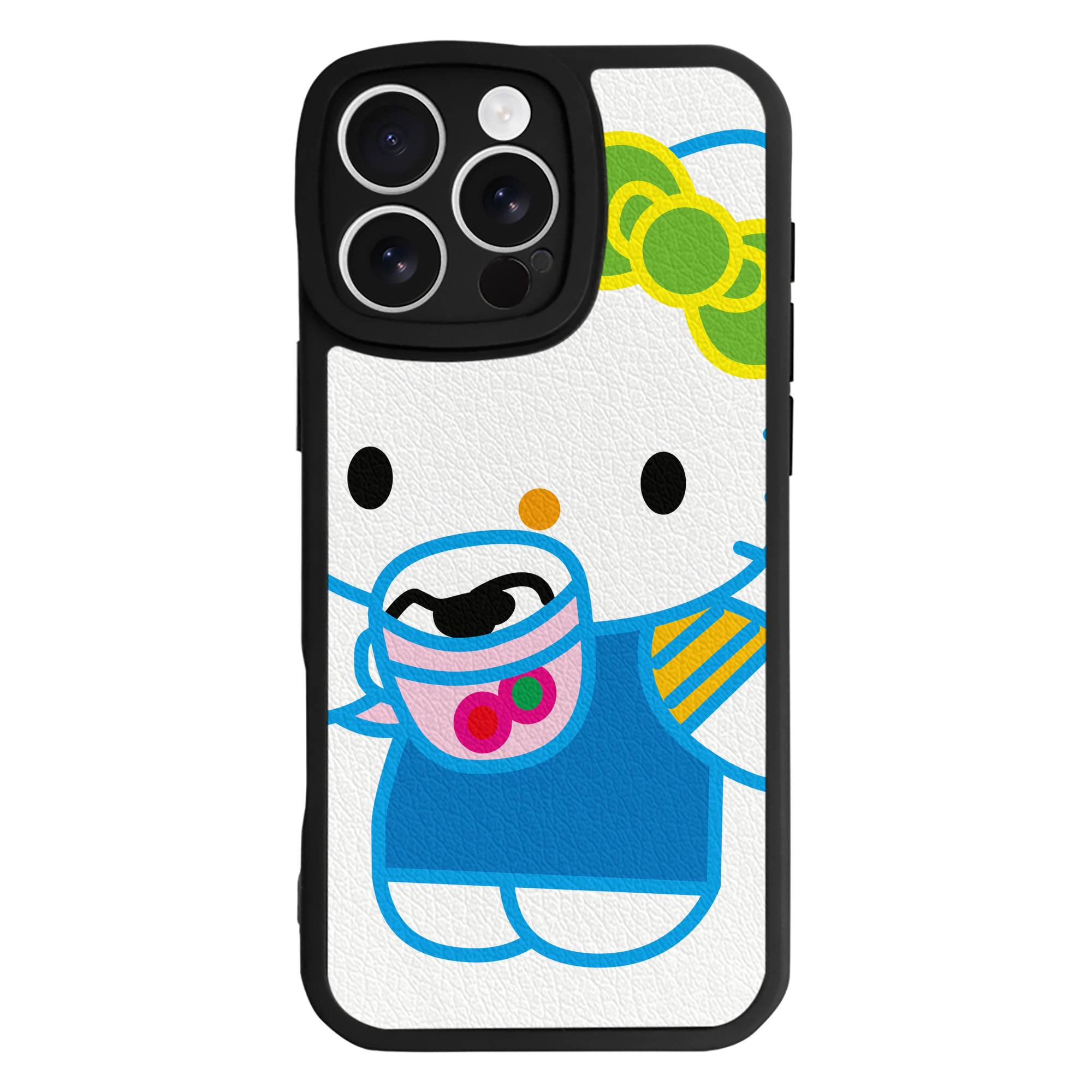 （画像用） Hello Kitty ハローキティ 【iPhone 16シリーズ対応】シリコンスマホケース（レザー調） 材質：シリコン